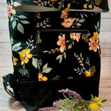 Range Backpack | Black Floral Canvas