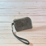 Yarrow Pouch | Charcoal Gray Waxed Canvas