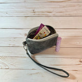 Yarrow Pouch | Charcoal Gray Waxed Canvas