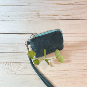 Yarrow Pouch | Orion Blue Waxed Canvas