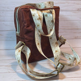 Backpack Tote | Deep Rust Waxed Canvas